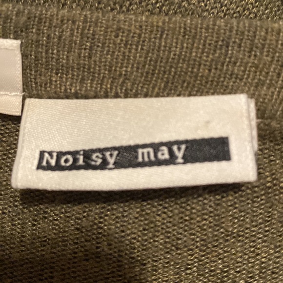 Size S, green Long sleeved long cardigan. - Picture 2 of 2